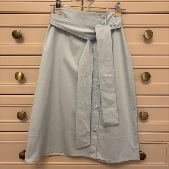 Club Monaco crisp cotton A-line skirt size 2 - Picture 1 of 4